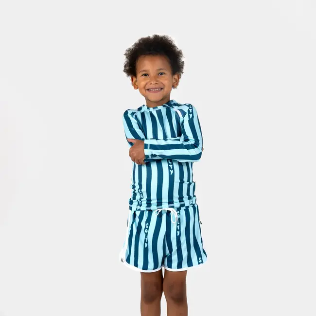 Beach & Bandits Salty Stripes Swim Trunks