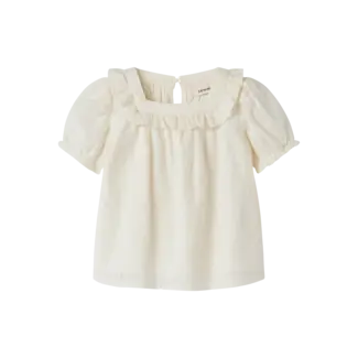 Lil' Atelier NMFHOSA SS LOOSE SHIRT LIL Coconut Milk