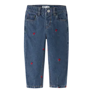 Name it NMFBELLA MOM EMB JEANS 3285-ZA Medium Blue Denim LADY BUG