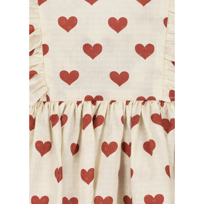 Konges Slojd CIANNA BOW DRESS GOTS AMOUR ROUGE