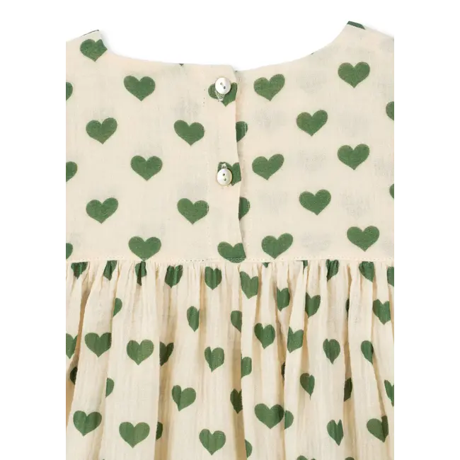 Konges Slojd COCO DRESS GOTS AMOUR VERDE