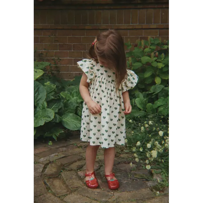 Konges Slojd COCO DRESS GOTS AMOUR VERDE