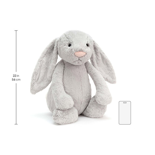 Jellycat Bashful Silver Bunny Really Big