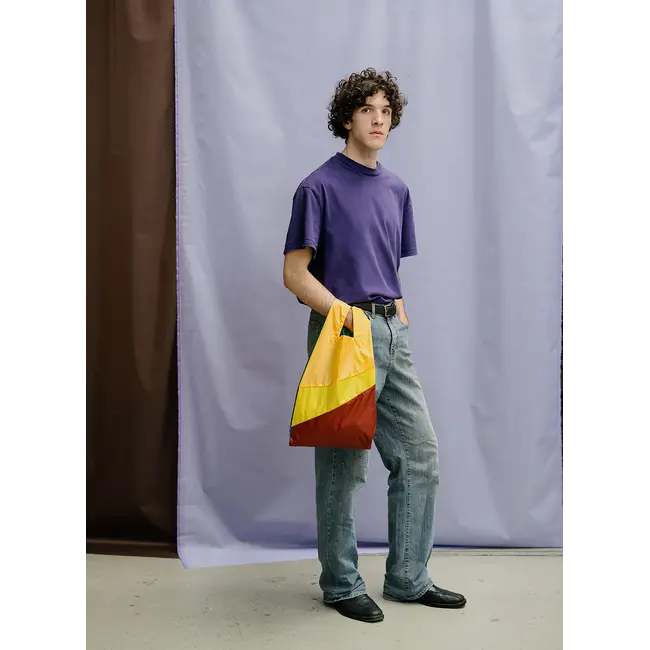 SUSAN BIJL The New Shopping  Bag Multi TV Yellow  Medium