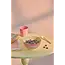 Rice Melamine Bowl with Pink Snoopy Print