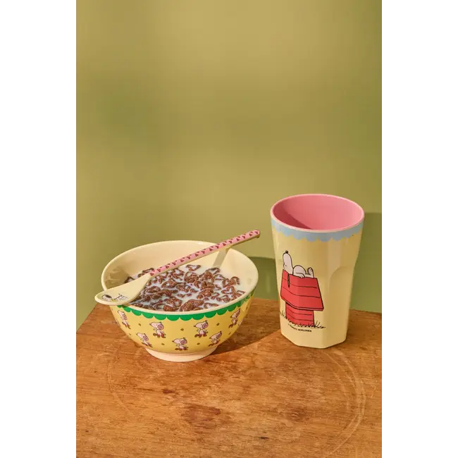 Rice Bowl with Yellow Snoppy Print