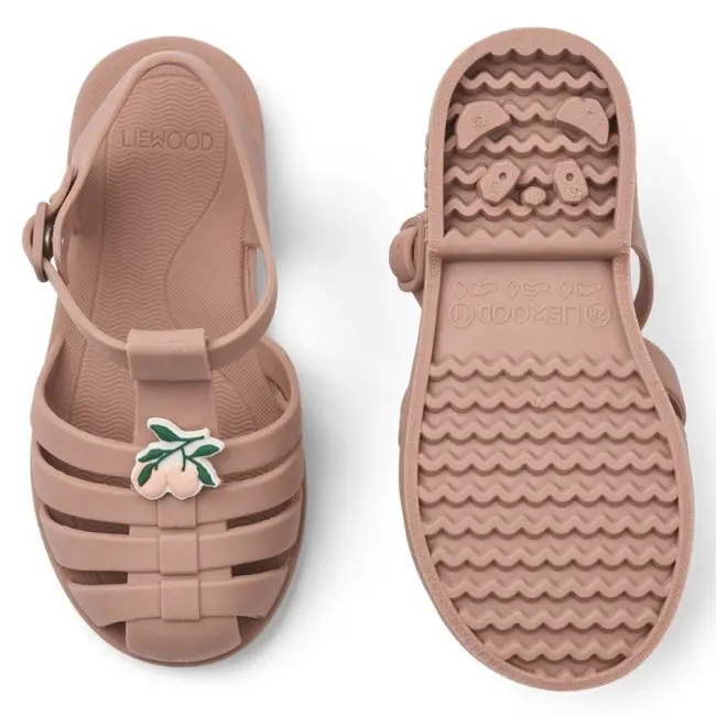 Liewood Bre Sandals with Charms Peach / Dark rose