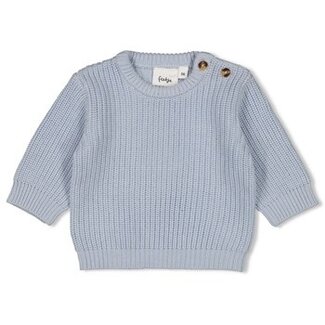 Feetje Sweater gebreid - The Magic is in You Blauw