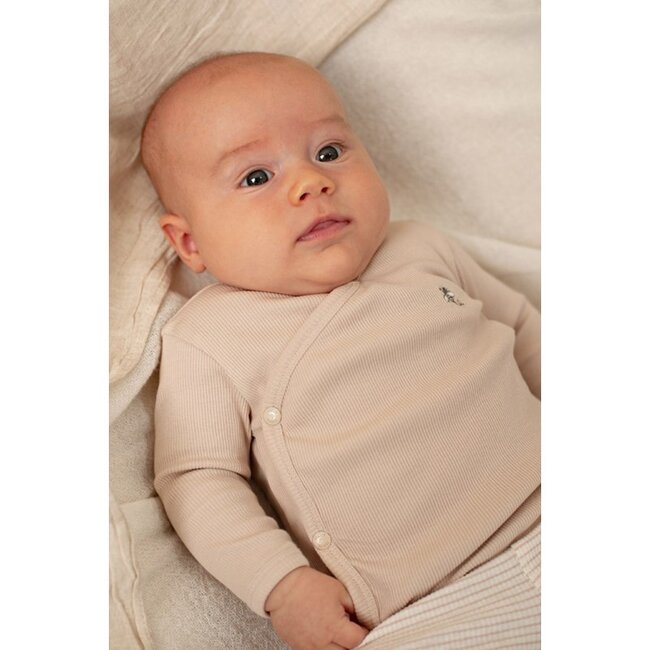 Feetje Broek rib met streep - Honey Bear
