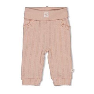 Feetje Broek pointelle rib - Delicate Flower