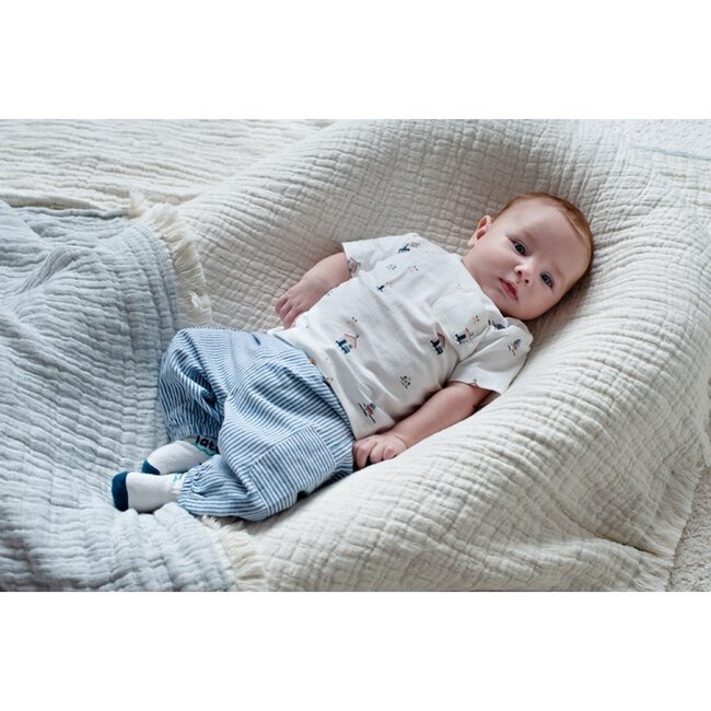 Feetje Broek streep chambray - Seaside Happiness