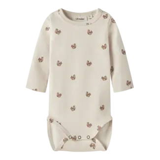 Lil' Atelier NBNLAYO KIM LS SLIM BODY LIL NOOS Turtledove SQUIRREL