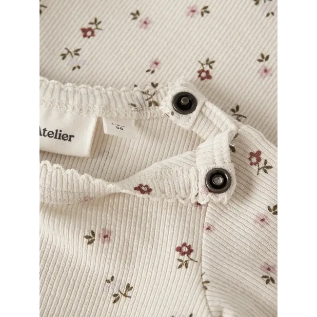 Lil' Atelier NBFGAGO LS SLIM BODY LIL NOOS Turtledove FLORAL