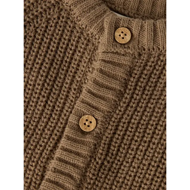 Lil' Atelier NBNEMLEN LS KNIT CARD LIL NOOS Shitake