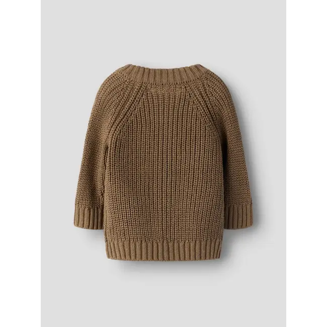 Lil' Atelier NBNEMLEN LS KNIT CARD LIL NOOS Shitake
