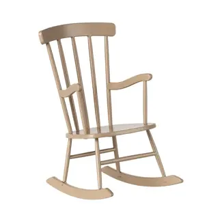 Maileg Rocking chair, Miniature - Dark sand
