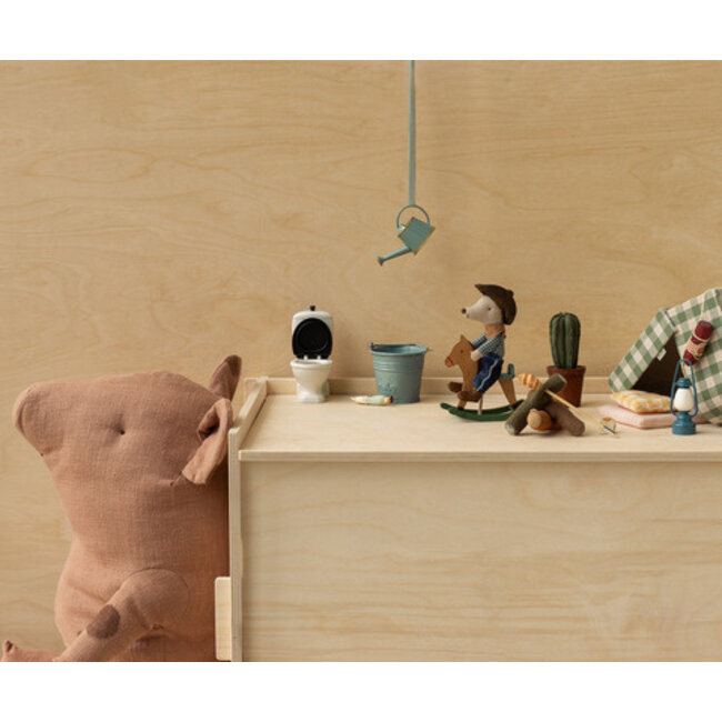 Maileg Cowboy mouse on rocking horse, Little  brother