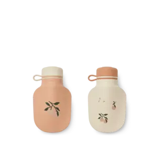 Liewood Lizzie Smoothie Bottle 2-Pack Peach / Sea shell
