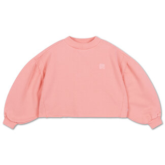 Repose AMS 24. crop heart sweater cheeky flamingo