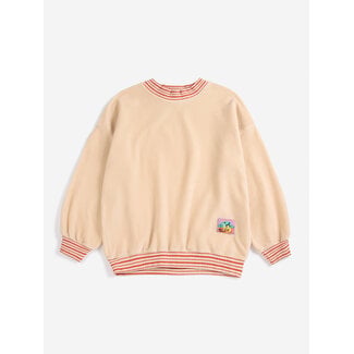 Bobo Choses Taxi Saurus Tag velvet sweatshirt