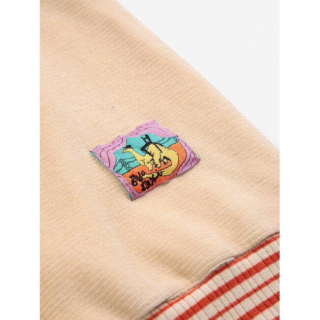 Bobo Choses Taxi Saurus Tag velvet sweatshirt