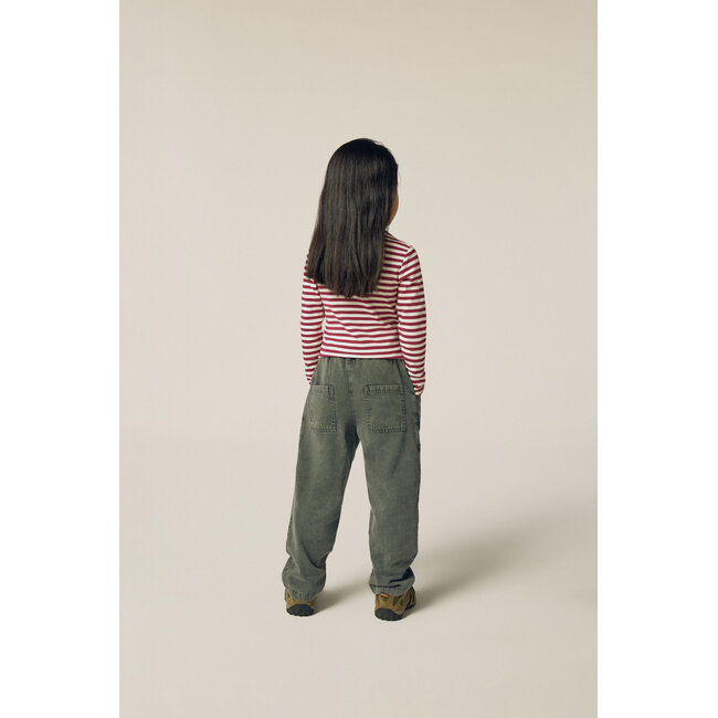 The Campamento Burgundy Stripes Turtle Neck Tshirt