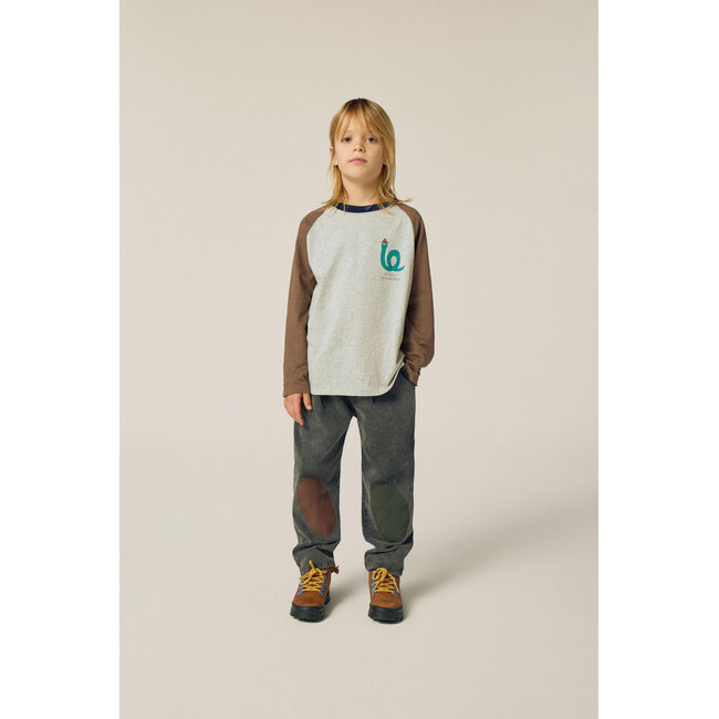 The Campamento Bicolor Patches Denim Trousers