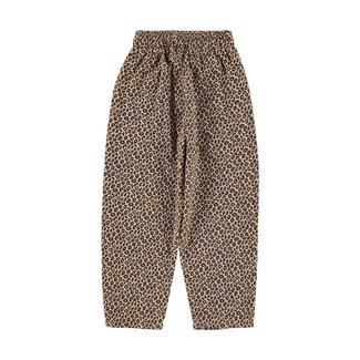 Piupiuchick unisex trousers | brown w/ animal print