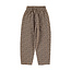 Piupiuchick unisex trousers | brown w/ animal print
