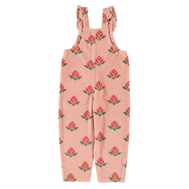 Piupiuchick dungarees | pink w/ big flowers