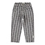 Piupiuchick mom fit trousers | grey w/ black flowers