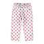 Piupiuchick trousers | light blue denim w/ red dots