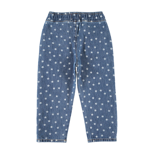 Piupiuchick trousers | washed navy denim w/ stars