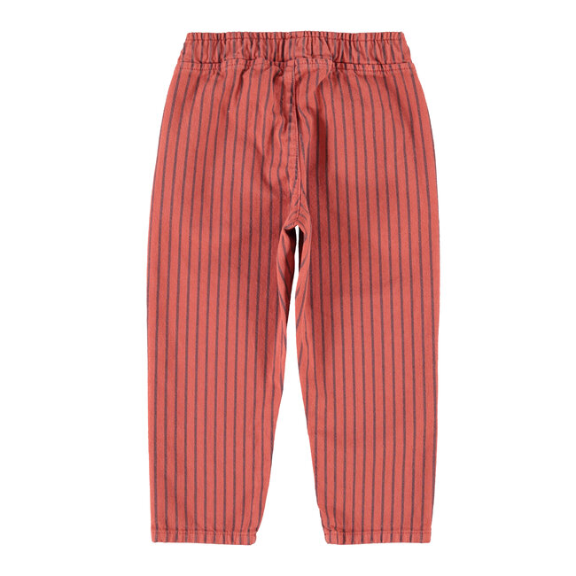Piupiuchick trousers | bordeaux w/ black stripes