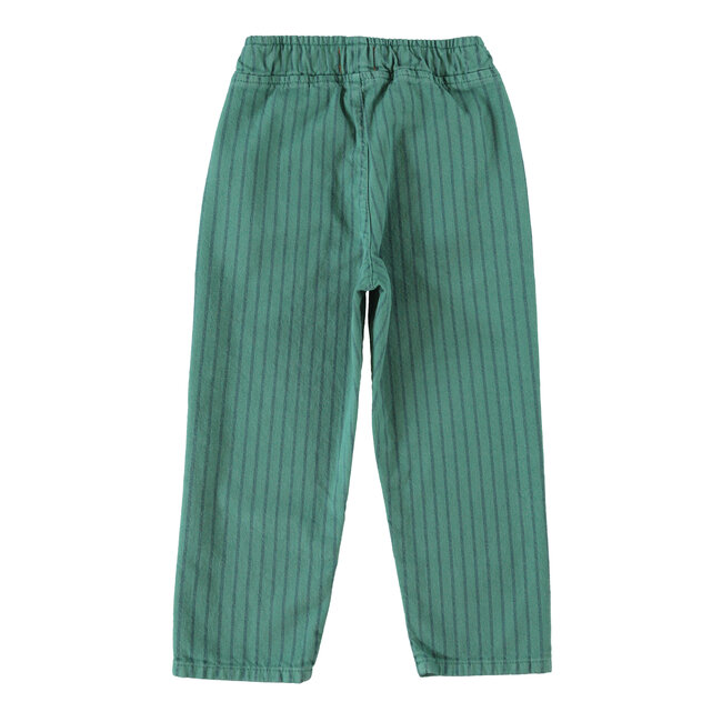 Piupiuchick trousers | green w/ black stripes