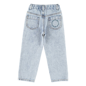 Piupiuchick unisex trousers |fadded light blue denim
