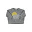 Piupiuchick sweatshirt | grey w/ sun & cloud print