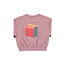Piupiuchick oversized sweatshirt | pink w/ "lunch break" print