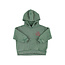 Piupiuchick hoodie | green w/ apple print