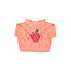 Piupiuchick sweatshirt w/ collar | pink w/ apple print