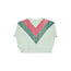 Piupiuchick sweatshirt | mint green w/ multicolor triangle print