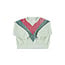 Piupiuchick sweatshirt | mint green w/ multicolor triangle print
