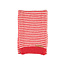 Piupiuchick knitted scarf | ecru & red stripes