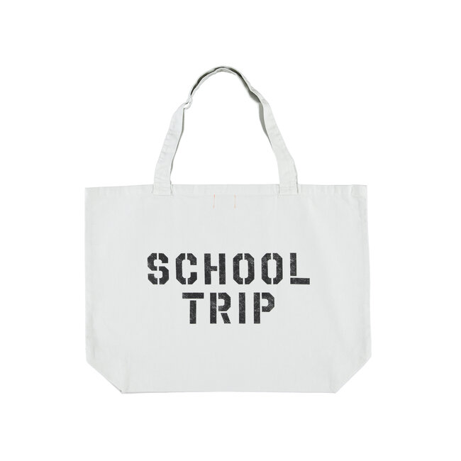 Piupiuchick xl bag | light grey w/ apple print