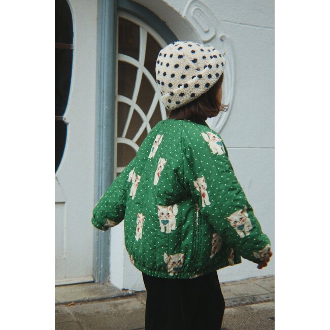 Konges Slojd JUNO PRINTED BOMBER JACKET cats