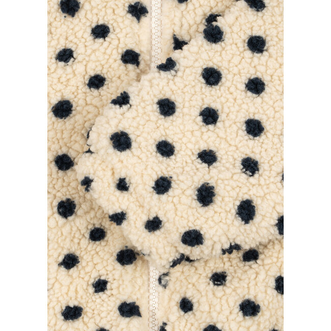 Konges Slojd JODY EMBROIDERY TEDDY JACKET GRS dots