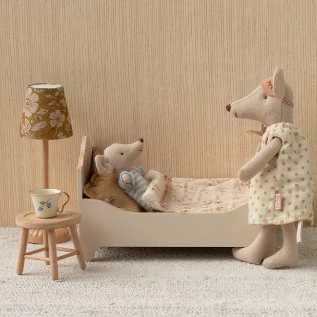 Maileg Bed, Mouse - Off white