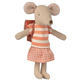 Maileg Tricycle mouse, Big sister - Coral
