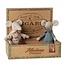 Maileg Grandma and grandpa mice in cigarbox