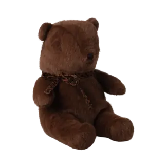 Maileg Teddy bear plush, Medium - Dark chocolate